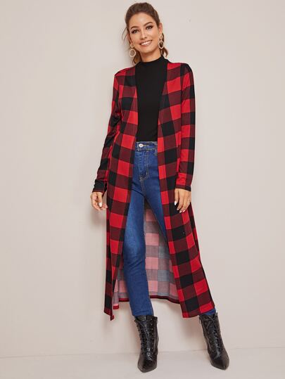 BUFFALO PLAID  LONGLINE